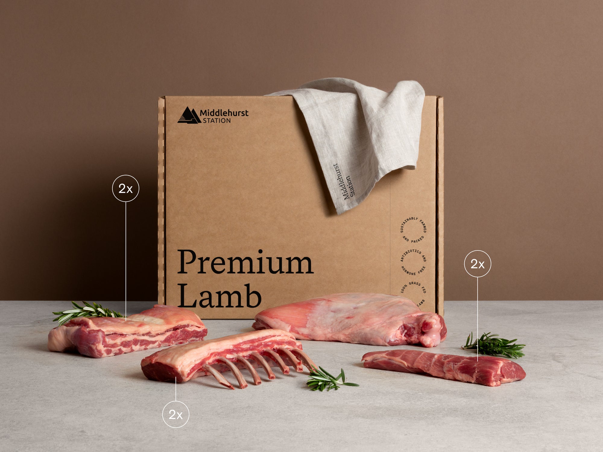Middlehurst Station I Love Lamb Box